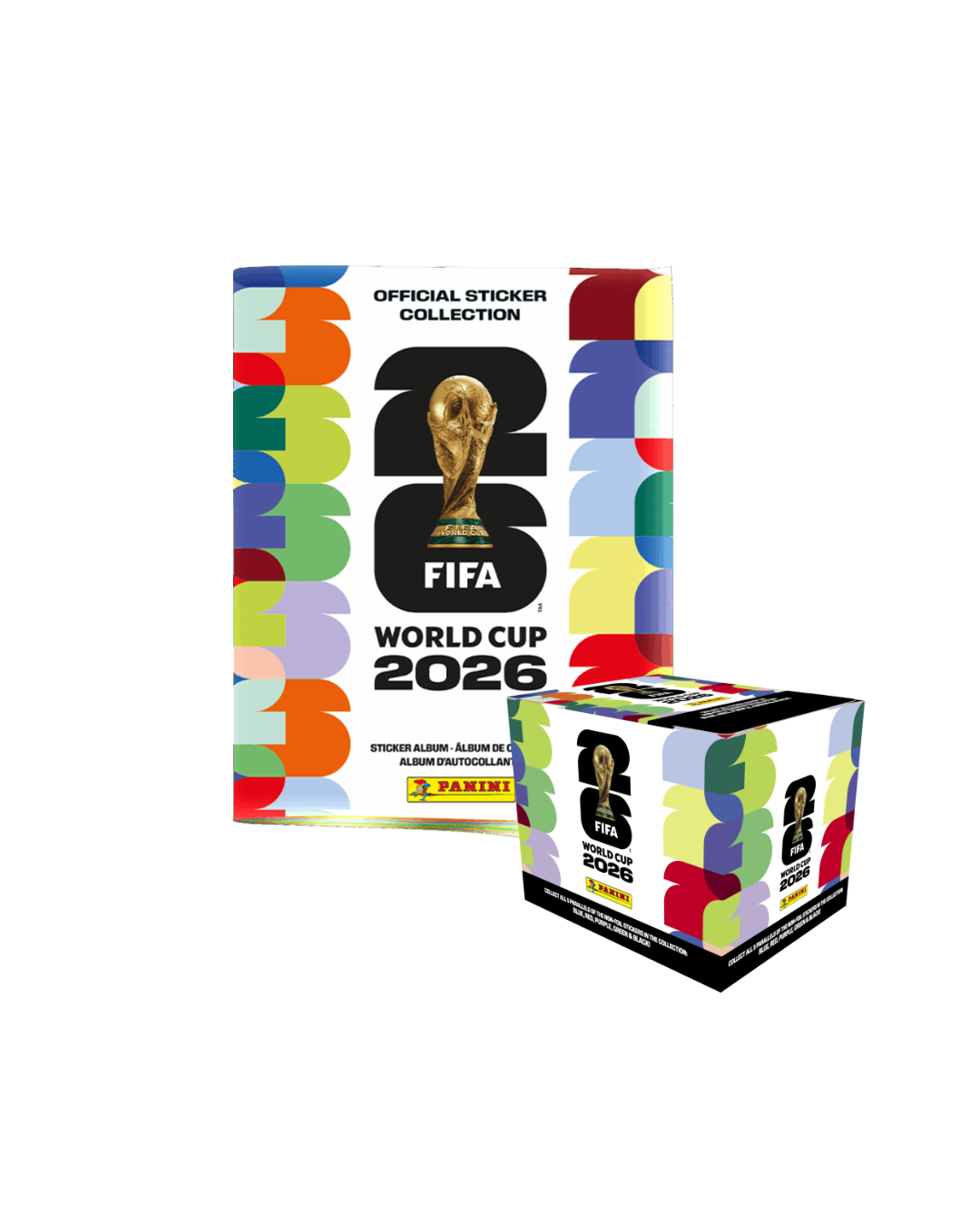(Pre-Order) Panini® FIFA World Cup Soft Cover Album + ONE LARGE Sticker Box (50 Packs Total)