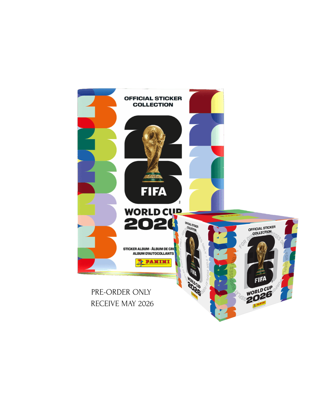 (Pre-Order) Panini® FIFA World Cup Soft Cover Album + ONE LARGE Sticker Box (50 Packs Total)