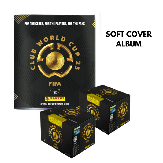 Panini® FIFA CLUB WORLD CUP 2025 2 Sticker Boxes (500 stickers) + Soft Cover Album