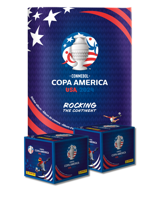 Panini® Copa America 2024 2 Sticker Boxes (500 stickers) + Soft Cover Album