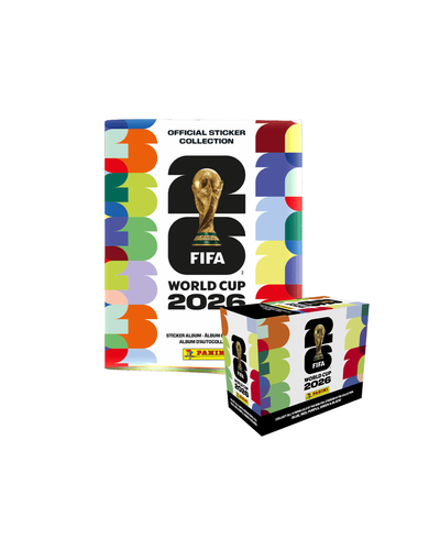 Panini® FIFA World Cup Soft Cover Album + ONE SMALL Sticker Box (25 Packs Total)