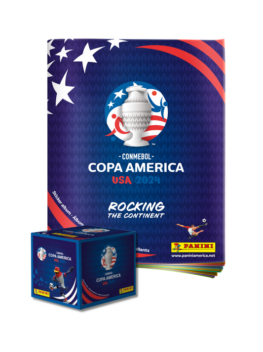 Panini® Copa America 2024 Sticker Box (250 stickers) + Soft Cover Album